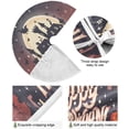 thumbnail image 2 of FMSHPON Happy Halloween Xmas Christmas Tree Skirt Stand Mat for Holiday Party Decoration Indoor Outdoor 48 inches, 2 of 6