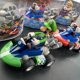 thumbnail image 1 of Figuras de acción de la serie de Super Mario, Karting, Mario Bros, Luigi, Yoshi, Donkey Kong, juguetes, coche extraíble, 12cm con caja, regalos para niños, 1 of 5