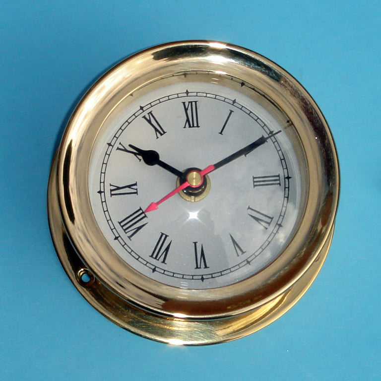 Vintage Solid Brass Chelsea Seth Thomas Styll Mariner Ship Clock 