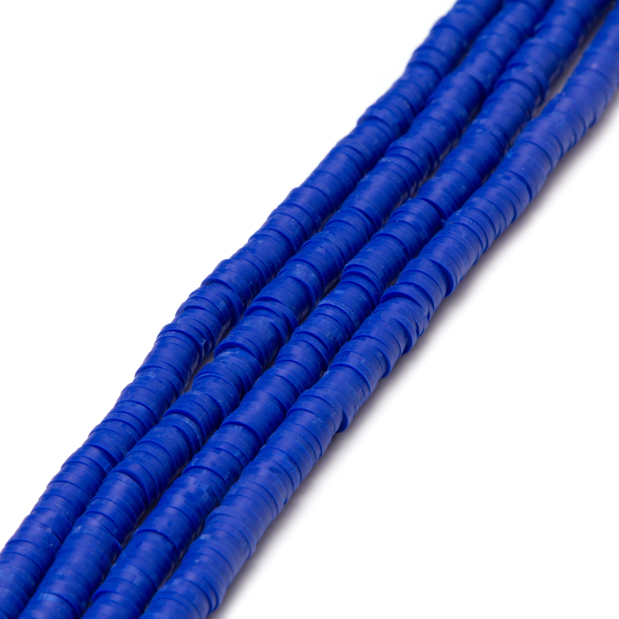 Cousin DIY Acrylic Disc Heishi Beads Strand, 7.5 inch, Blue, 600+ Pieces