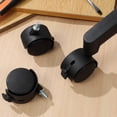 thumbnail image 4 of HONITANO 5 Pcs Roues de Meubles Noires Attachable avec Design Fileté, Roulettes Pivotantes Lisses et Silencieuses, 4 of 6