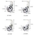 thumbnail image 4 of Zinc Alloy Cam Lock for Cabinet, Mailbox, Toolbox, Important Files, Drawers, RV Door, 16mm/0.63in, 4 of 4