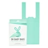 Oh Baby Bags Bulk Dispenser Box - Recycled Disposable Bags for Dirty Diapers - 140 Bags Total (Seafoam)