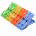 thumbnail image 6 of Xaweyi 8 PCS Colorful Clothespins, Heavy Duty Laundry Clothes Pins Clips Pegs, Drying Line Pegs Large Spring Clips for Outdoor, Crafts Picture Clips Food Package Clips, 6 of 8