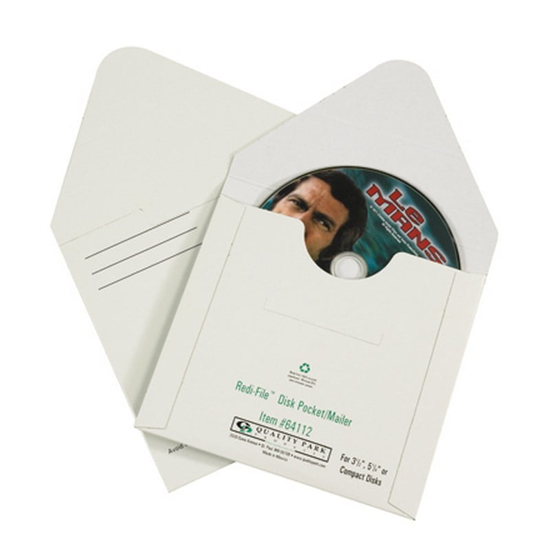 White Fibreboard CD Mailers (Box of 100)