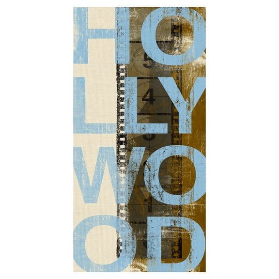 Masterpiece Art Gallery Hollywood 4 By Cory Steffen Canvas Art Print 17" x 34"