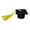 A-151Blue, variant on WYanRUI Mini Graduation Cap Bottle Stopper, Fabric Tassel Decorative Air Tight Bottle Plug for Champagne Sparkling Grad Party Table Decor Gift