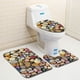 thumbnail image 5 of Juego de alfombras de baño con estampado de piedra 3D, alfombrillas de baño antideslizantes, alfombrillas decorativas para asiento de inodoro, alfombra 3 piezas seitruly JJ25267-04, 5 of 5