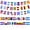 23 Countries Stick Flags and Bunting, variant on Spanish Speaking Countries Flags Bunting and 23 Pcs Handheld Flags, Assorted Latin American Countries Flag - Double Sided with Kid-Safe Spear Top Pole for Hispanic Heritage Month Decorations