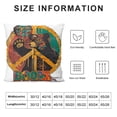 thumbnail image 5 of Autua Bear Peace Symbol Dali Graphic Decorative Cushion Cover for Home Couch Living Room Sofa Zipper Closure Square 1PC 24x24in, 5 of 5