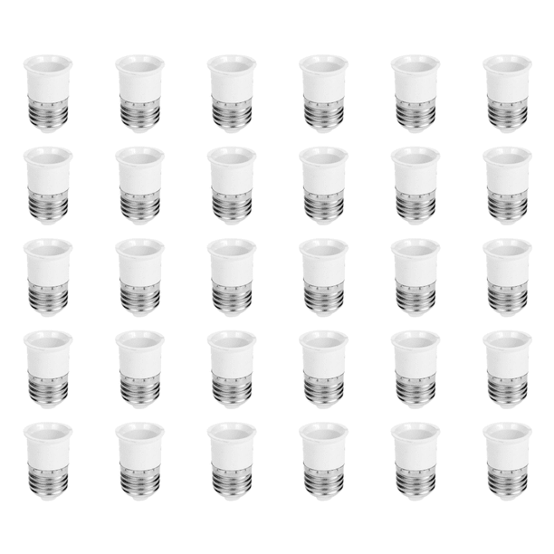 Portalámparas E27 A B22 Convertidor Adaptador Piezas Iluminación() Blanco