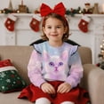 thumbnail image 2 of Yuyamidu Cat Sweatshirt Girls Size 7-8 Long Sleeve Ruffle Shoulder Crewneck Pullover Tops Y2K Cute Animal Graphic Sweatshirts Casual Fall Outfits Everyday Clothes, 2 of 8