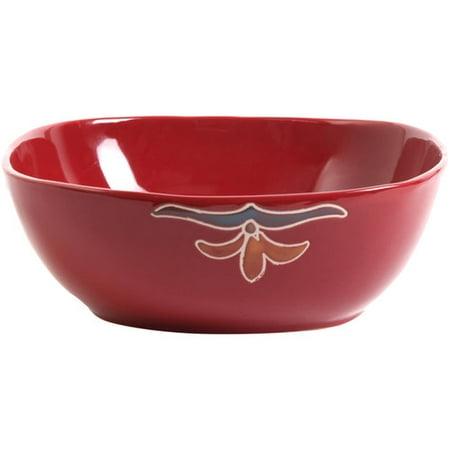 Better Homes and Gardens 9.75" Medallion Serving Bowl, Red