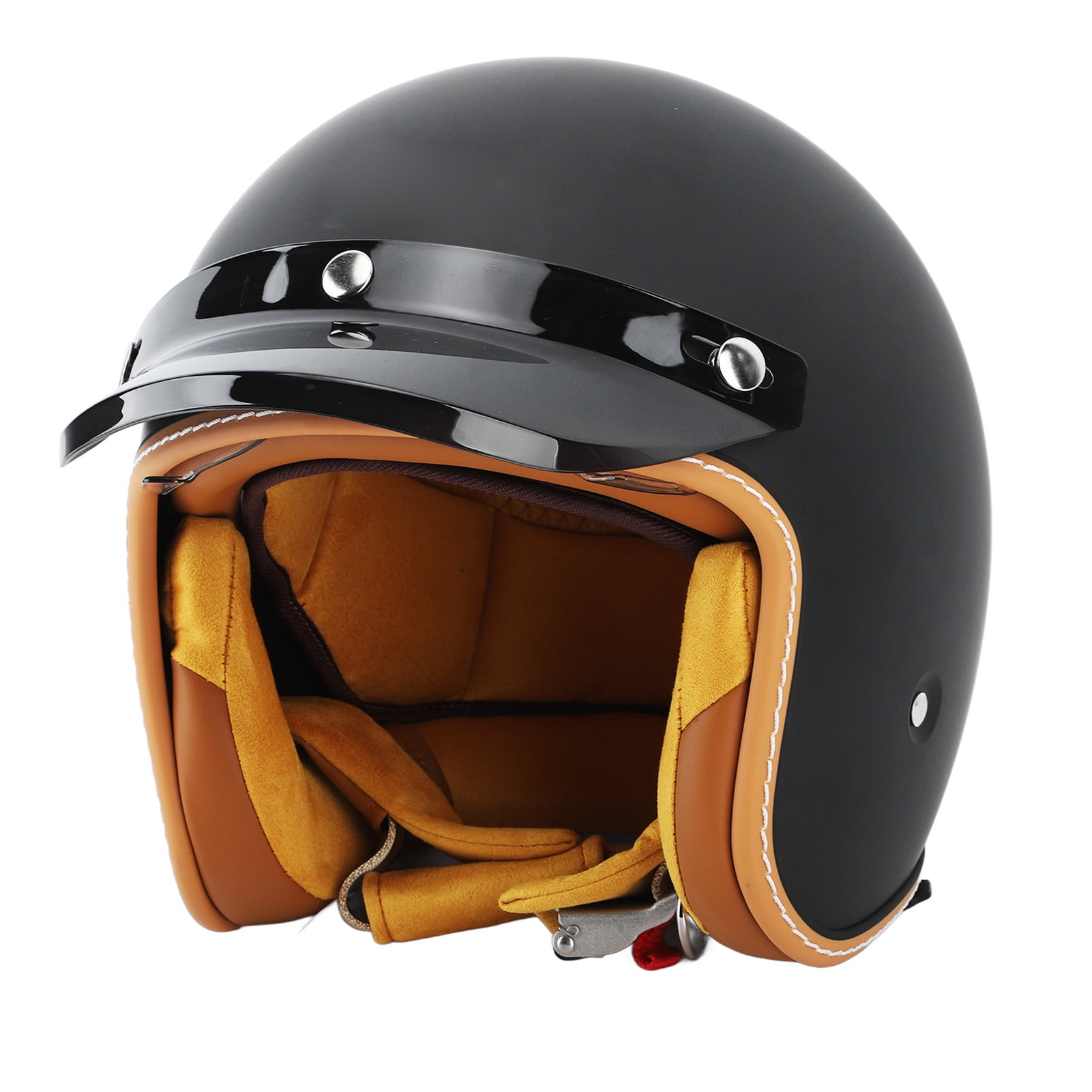 Motorcycle Helmets Bike Helmet Retro Style Open Face Helmets Adult Bike Helmet Enhanced Durability Walmart