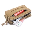 thumbnail image 3 of Yucurem Men Belt Pack Canvas Wallet Pouch Phone Holder Sports Outdoor Bag (Khaki) Chest bag waist bag (Khaki), 3 of 9