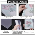 thumbnail image 4 of 50 Pcs Clear L-Type Plastic Folder 12x8.5inch Copy Safe Project Pocket File Project Pockets Paper Document Jacket Sleeve Clear File Folder Plastic Sleeves for DIY Office School, 4 of 6