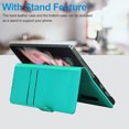 thumbnail image 6 of Allytech for Galaxy Z Fold 3 Cover for Samsung Galaxy Z Fold 3 5G(2021), Genuine Leather Magnetic Flip Stand Wallet Card Slots Case wtih S Pen Holder Pocket Cover for Galaxy Z Fold 3 2021, Green, 6 of 8