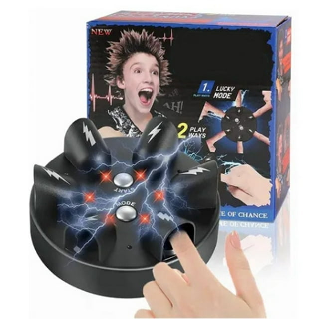 Ruleta eléctrica impactante, 6 dedos, máquina de juego de dedos de descarga eléctrica afortunada para fiesta
