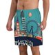 thumbnail image 2 of Balery Let's go Travel Traje de Baño Estilo Hawaiano para Hombre, Shorts de Secado Rápido con Bolsillos-Large, 2 of 6