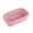 Pink, variant on HOARBOEG Plastic Woven Storage Basket, Small Rectangular Organizer Tray for Bathroom Kitchen and Desktop, Lightweight Utility Basket for Home Office, Countertop Decor with Open Top, Pink