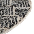 thumbnail image 6 of Rugs.com Eco Trellis Collection Rug – 7 Ft Round Charcoal Ivory Medium Rug Perfect For Kitchens, Dining Rooms, 6 of 9