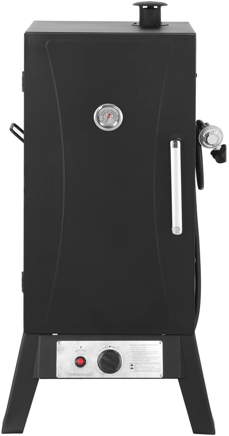 Outdoor Gas Smoker, 30 inch Vertical Propane Smoker, LP Gas Smoker with