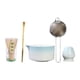 thumbnail image 1 of Juego de 5 cuencos para ceremonia de matcha con pico, batidor de bambú para matcha. Azul, 1 of 9