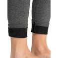 thumbnail image 4 of MUK LUKS Women's 4" High Waisted Fleece Lined Leggings, 4 of 7