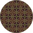 thumbnail image 1 of Ahgly Company Machine Washable Indoor Square Transitional Night Red Area Rugs, 3' Square, 1 of 7
