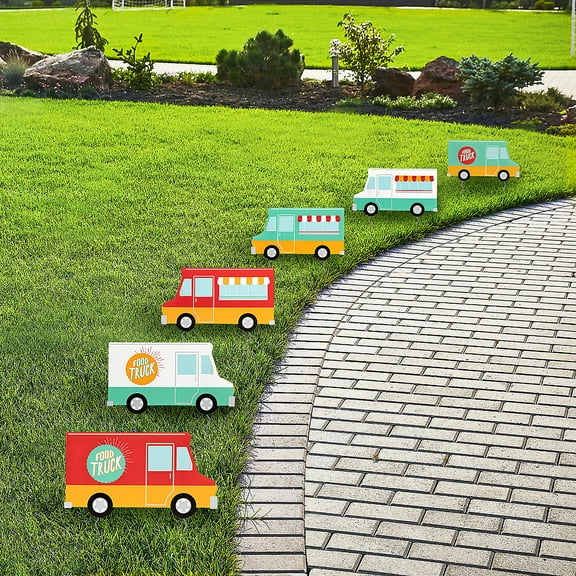 Food Truck Yard Signs – 6 Pieces