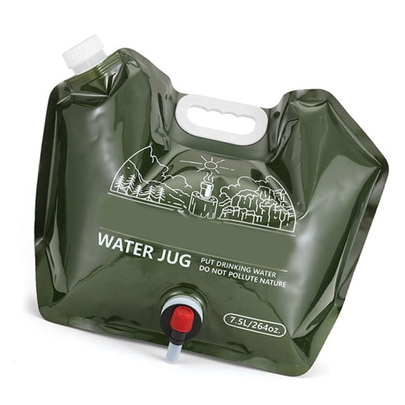 CEORPER Outdoor Portable Water Bag with Faucet Folding Bucket Drinking Water Container Leakproof Pouch Water Storage Carriers