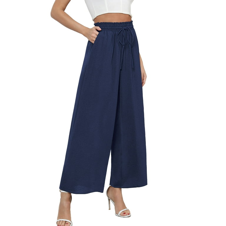 Wide leg long wool pants for women 5325 Wide leg long wool pants for women 5325