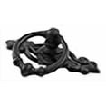 thumbnail image 3 of Residential Essentials 10247BK Cabinet Ring Pull with Backplate- Black, 3 of 3