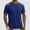 Navy, variant on Mens T Shirts Running Shirt Gym Shirt Quick Dry Men's Cool Ice Silk T-shirt Short Sleeved Summer Thin Style Drying Breathable Half Sleeved Loose Top Gray 2X