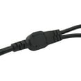 thumbnail image 5 of Y Splitter Extension Cord, 1.4FT 2 Way 1 to 2 Splitter Extension Cord, 3 Prong SJT 16AWG NEMA 5-15P to NEMA 5-15R x2, Male to Female Power Cord Cable Wire Extender Space Saver, 125V 13A 1625W, Black, 5 of 5