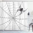 thumbnail image 1 of Ambesonne Halloween Shower Curtain, Gothic Monochrome Animal, 69"Wx70"L, Charcoal Grey White, 1 of 3