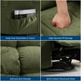 thumbnail image 7 of Ataucjin Rocker Recliner,Glider Recliner Chairs for Adults,Massage Rocker Recliner Chair with Vibration Massage and Heat,360° Swivel Rocking Chair,Oversized Rocker Recliner Single Sofa with Pocket, 7 of 7