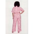 thumbnail image 4 of Women's Plus Size Abstract Leaf Print Wide Leg Pants, 4 of 4