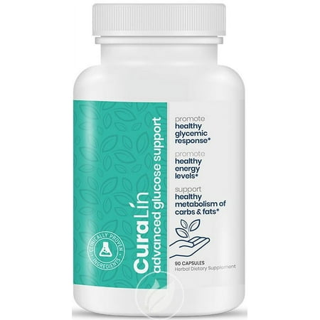 (2 Pack) Curalin Curalin 100% Natural Adv Glucose Support 90Caps