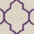 thumbnail image 5 of SAFAVIEH Cambridge Kevin Geometric Wool Runner Rug, Ivory/Purple, 2'6" x 6', 5 of 6