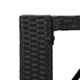 thumbnail image 3 of vidaXL Bar Table with Glass Top Black 105x80x110 cm Poly Rattan, 3 of 4