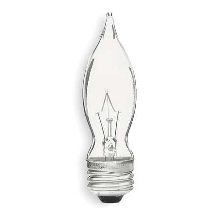 - G E LIGHTING Candelabra Light Bulb, Bent Tip, Clear, 40 Watt, 4 Pk.
