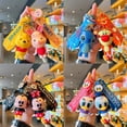 thumbnail image 2 of New Anime Cartoon Disney Keychain Mickey Mouse Minnie Figure Donald Duck Piglet PVC Key Chain Model Kids Toys Children GiftChina Gong Bohan LED, 2 of 2