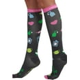 thumbnail image 2 of Cherokee Printsupport Women 8-12 mmHg Support Socks, Plus, Scrub Life - Scrub Life,Plus, 2 of 7