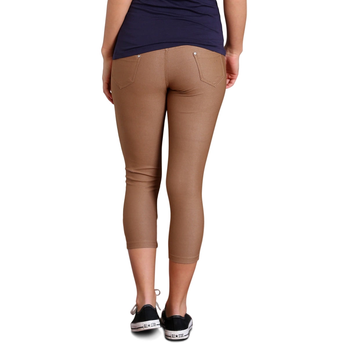 colored capri jeggings