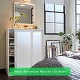 thumbnail image 5 of Coavas Window Film Non Adhesive Frosted Home Office Film Privacy Window Sticker Self Static Cling Vinly Glass Film for Bathroom Office Meeting Room Living Room (Matte White 17.7by78.7 Inch), 5 of 10