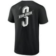 thumbnail image 3 of Men's Keldon Johnson Black San Antonio Spurs Full-Court Press Name & Number T-Shirt, 3 of 3