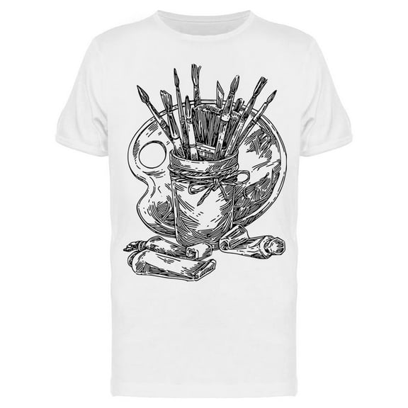 Painting Palette T-Shirt Men -Image by Shutterstock, Male Small