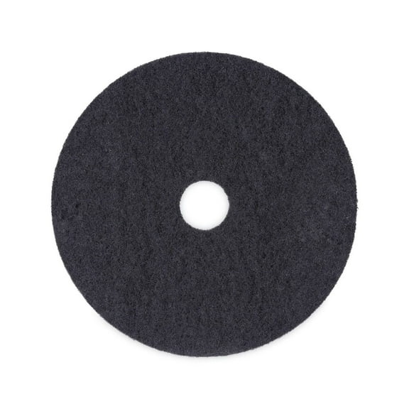 BWK4020BLA 20 Inch Black Stripping Floor Pads - 5 Pack | Heavy Duty Floor Stripping Pads for Machines | Durable Finish Removal Pads for Commercial & Home Use