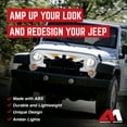 thumbnail image 3 of AMERICAN MODIFIED Empire Grille 07-18 Jeep Wrangler JK w/ Amber LED, Black, 3 of 8